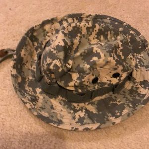 Army camouflage bucket hat